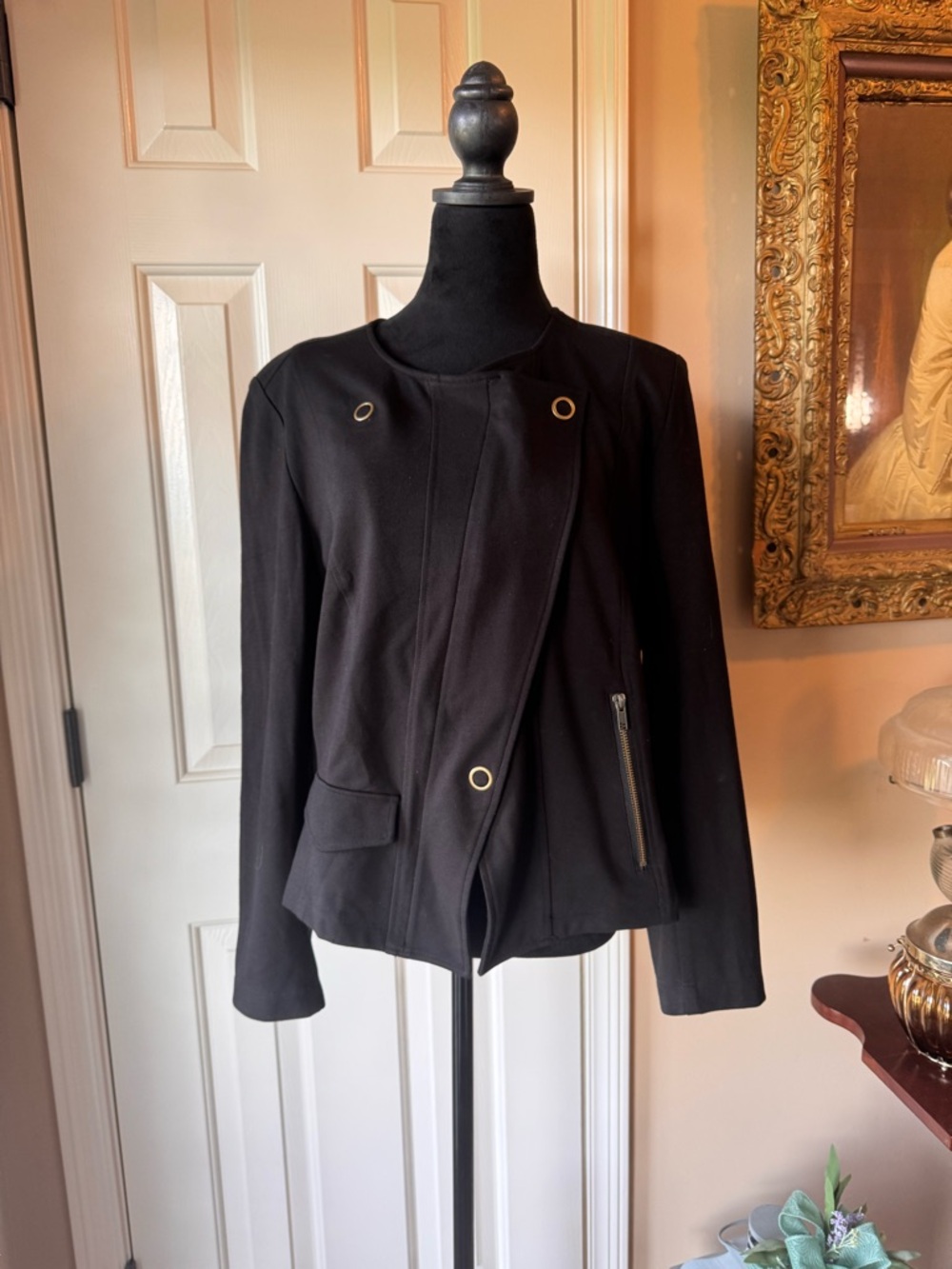CAbi Ponte Moto Jacket - Asymmetrical Design - Black - Sz   x-large - Picture 4 of 11